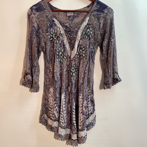 Shoreline Wear - Gorgeous boho tunic top. Size S/M - Picture 1 of 8